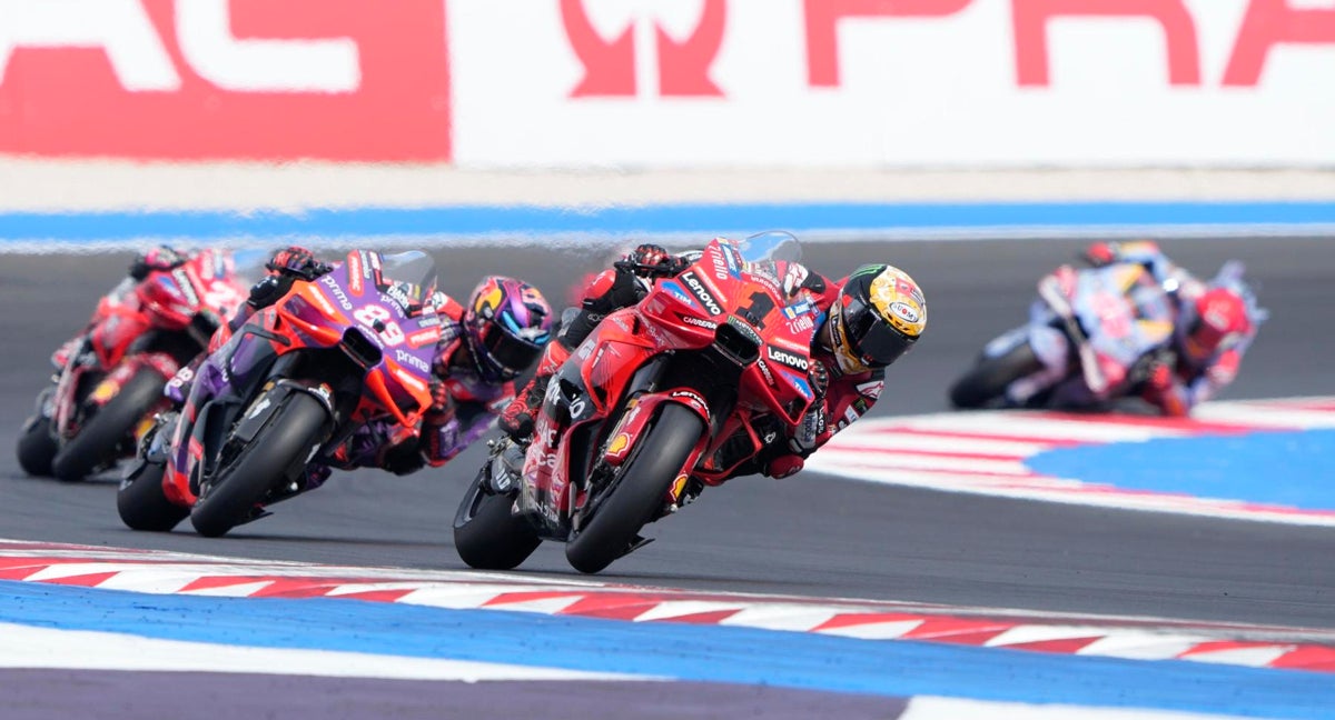 Bagnaiam, durante el GP de Emilia Romagna.