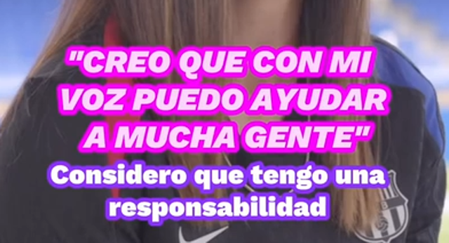 Aitana Bonmatí, actual Balón de oro, habló sobre sus planes de futuro y su papel como altavoz en la sociedad.