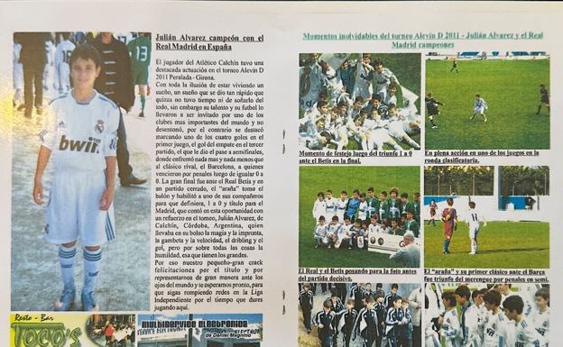 Recorte de un periódico de su ciudad donde se cuenta todo el torneo.