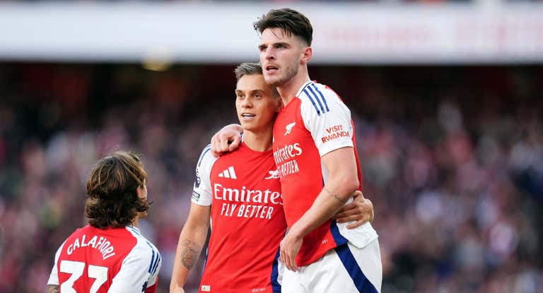 El Arsenal celebra el triunfo.