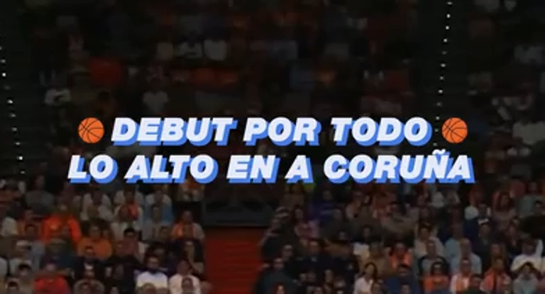 El Leyma Coruña se estrenó en la élite frente al Real Madrid y dando la sorpresa. Fuente: ACB.