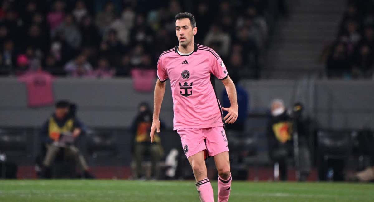 Busquets, durante un partido del Inter de Miami.