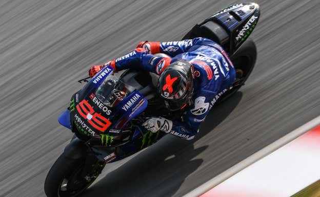 Jorge Lorenzo con Yamaha. AFP