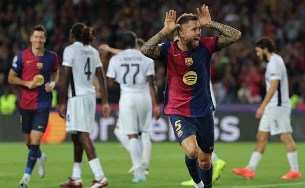 Iñigo Martínez celebrando un gol ante el Young Boys.  EFE