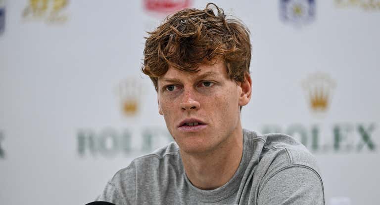 Jannik Sinner, durante la rueda de prensa previa a su participación en el Masters 1000 de Shanghai.