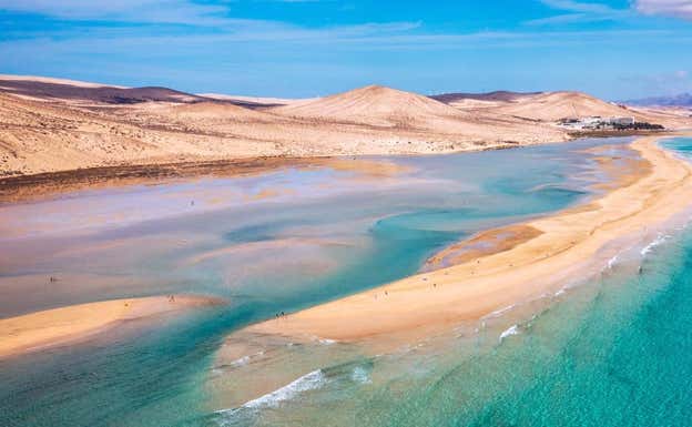 La Playa de Sotavento. FUERTEVENTURA