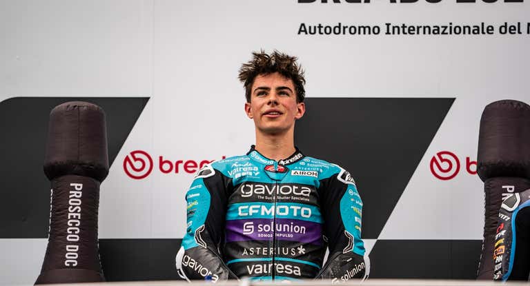 David Alonso en el podio.