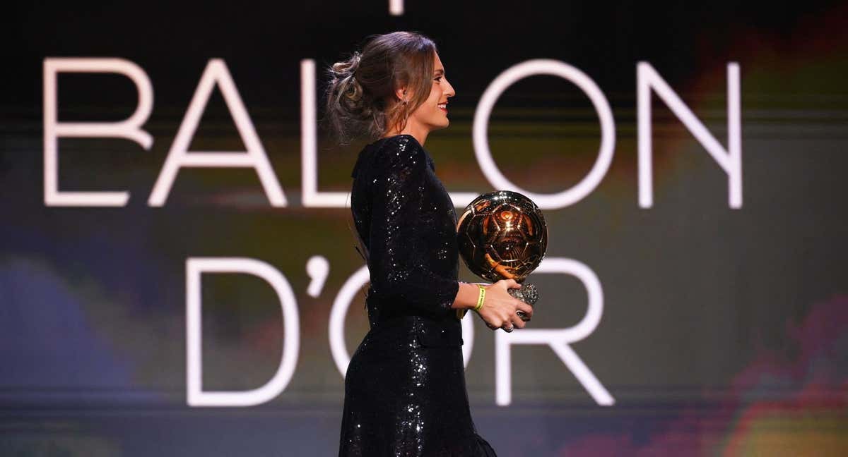 Alexia Putellas durante la ceremonia del Balón de Oro de 2021.