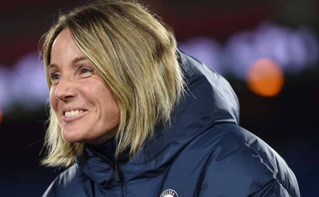 Sonia Bompastor tras un partido.  CHELSEA WOMEN