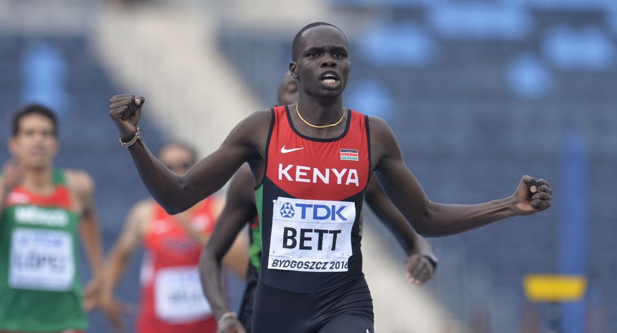 Kipyegon Bett, en el Mundial de atletismo Sub-20.