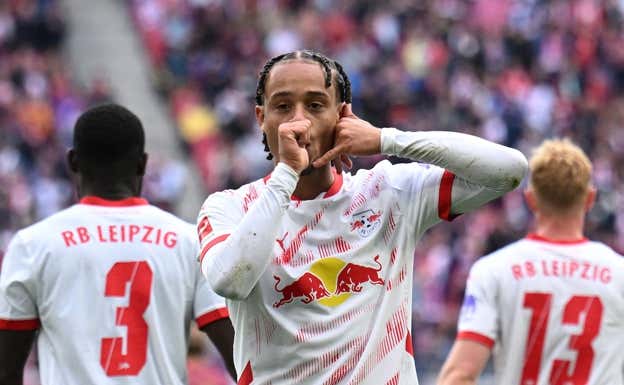 Xavi Simmons, futbolista del RB Leipzig. REUTERS