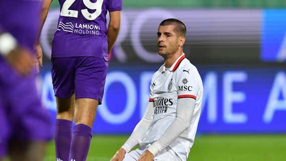 Morata lamenta una ocasión fallada en un duelo ante la Fiorentina. /Reuters
