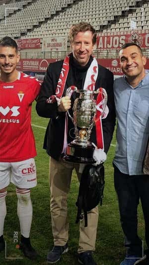 Enrique Roca, el día que el Murcia ganó la Copa Federación.