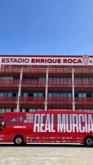 Panorámica del estadio del Real Murcia.