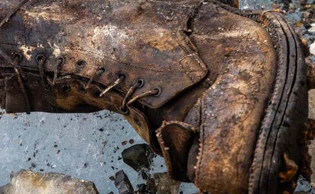 Imagen de la presunta bota de Irvine.