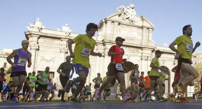 Participantes en la Maratón de Madrid.