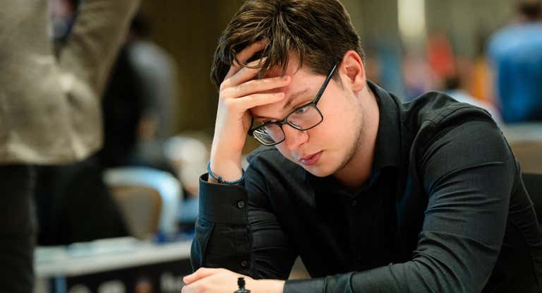 Kirill Shevchenko durante un torneo.