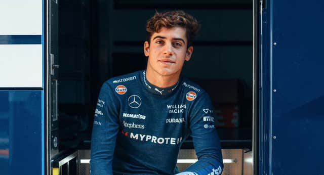 Colapinto centra su atención en la pista mientras Williams saca a la venta su merchandising: “Es carísimo”