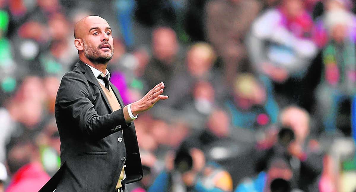 Guardiola, en un partido con el City.
