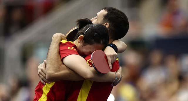 Robles y Xiao conquistan el primer oro continental para el tenis de mesa español
