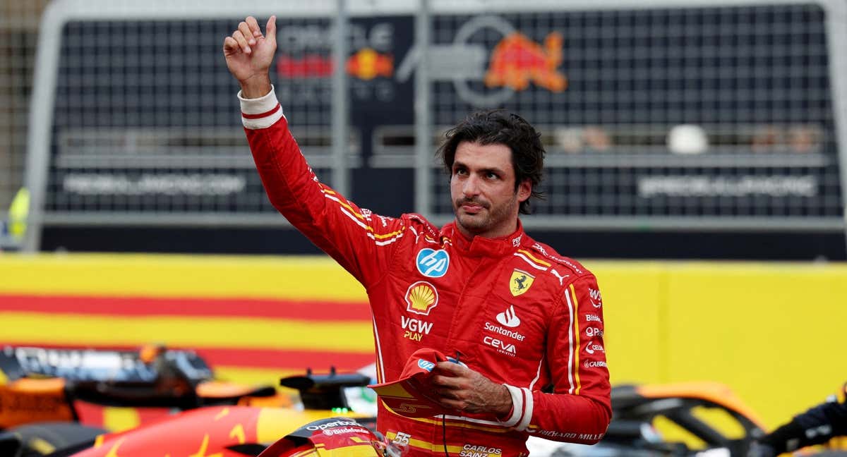 Carlos Sainz, tras la clasificación de Austin./REUTERS