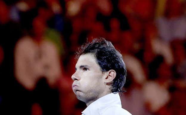 Nadal resopla en la final del 2014. EFE