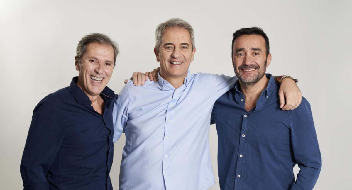 Paco González, Manolo Lama y Juanma Castaño.
