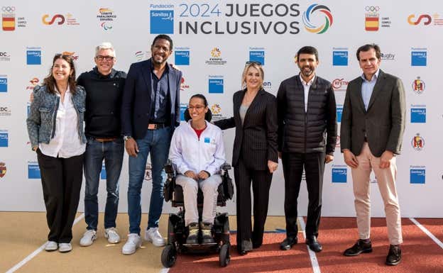 Los embajadores de los II Juegos Inclusivos.  Fundación Sanitas