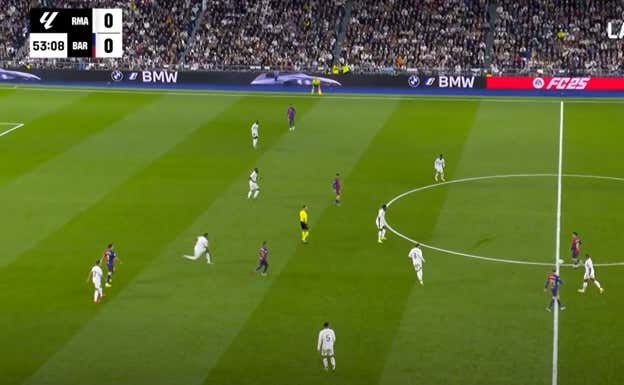 Casadó antes de la asistencia del 0-1.