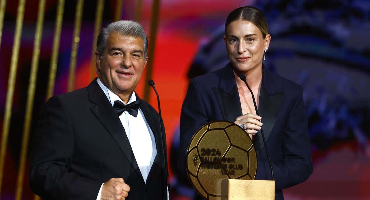Laporta, junto a Alexia.