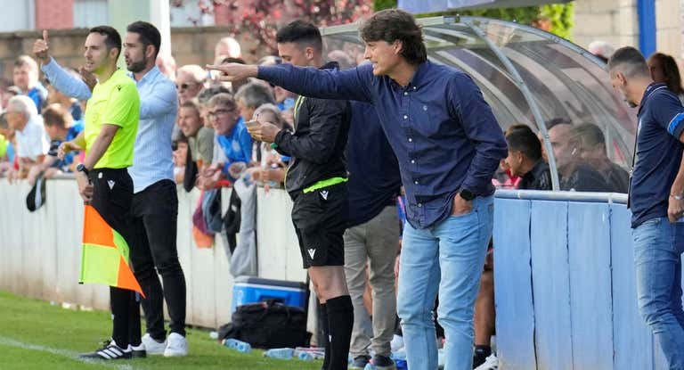 Julen Guerrero, durante un partido con el Amorebieta.