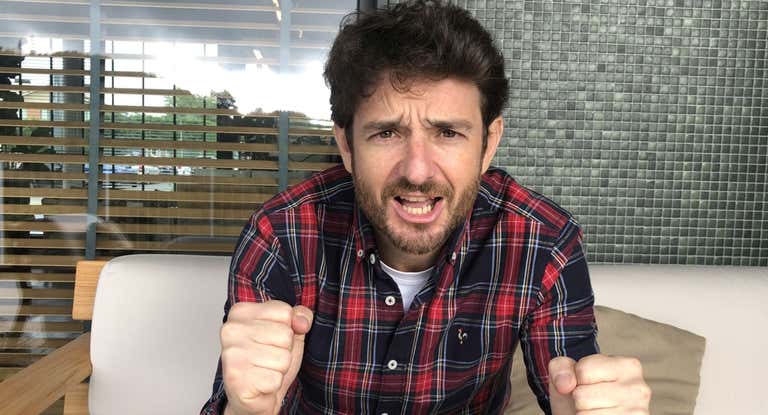 Gorka Otxoa es un fiel seguidor de la Real Sociedad.