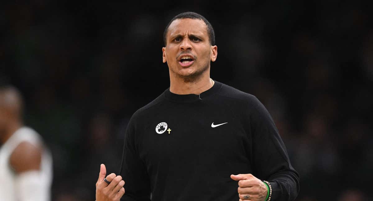 Mazzulla, en un partido con Boston Celtics.