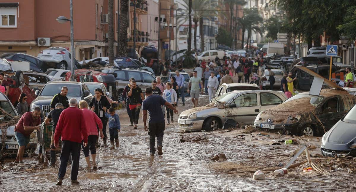 Imagen del municipio de Paiporta, uno de los más afectados por la Dana.