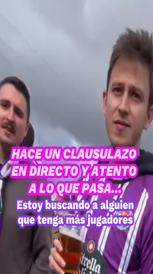 Un pucelano no dudó e hizo un clausulazo a su amigo para llevarse la bufanda de su equipo.