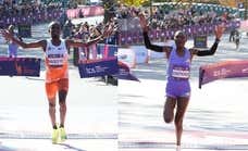 Nageeye y Chepkirui triunfan en el Maratón de Nueva York en dos finales apretados