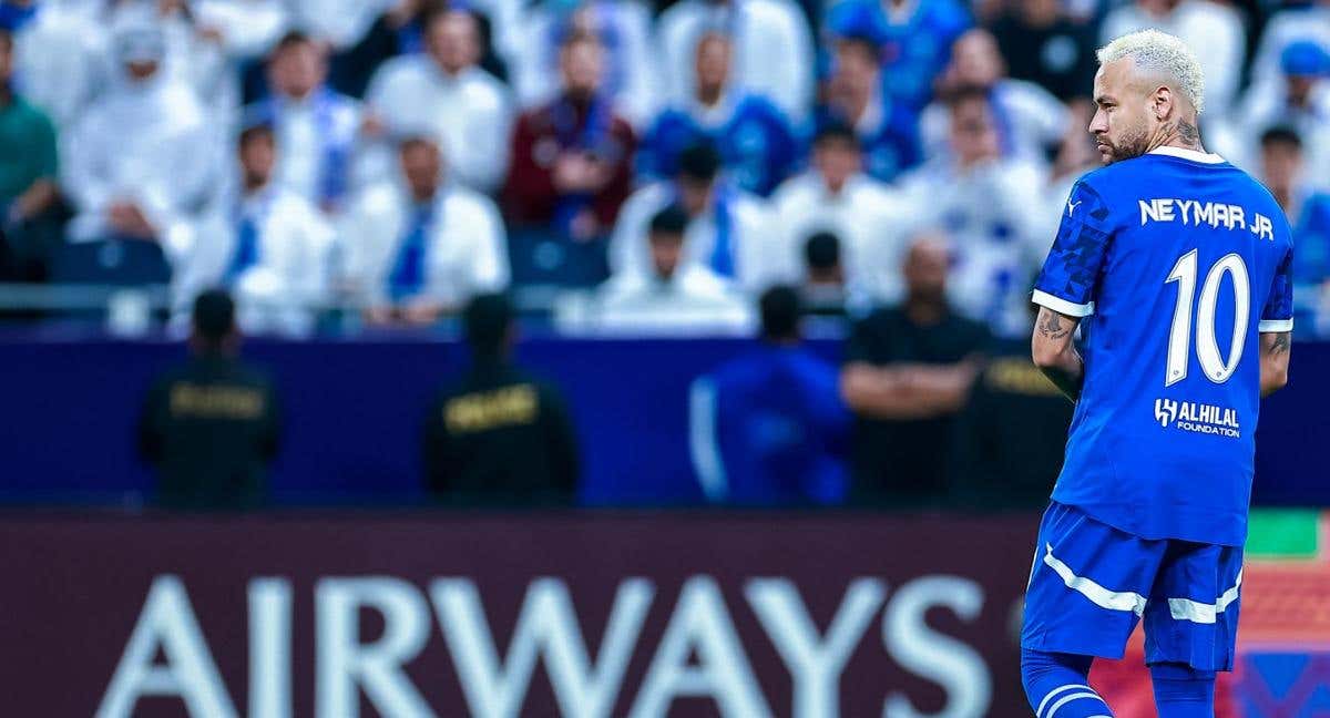 Neymar se volvió a lesionar con Al-Hilal.