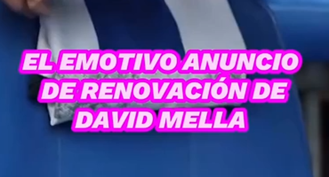 David Mella anuncia su renovación con el Deportivo hasta 2029.