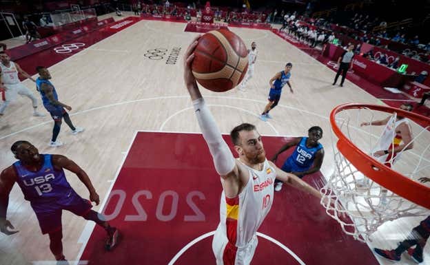 Claver con la Selección en los Juegos de Tokio. AFP