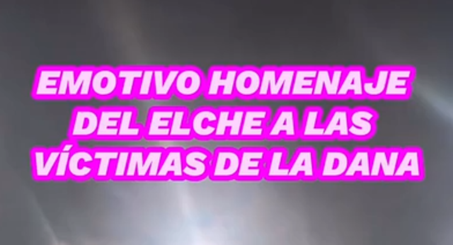 El Martínez Valero se vuelca con los damnificados por la DANA.