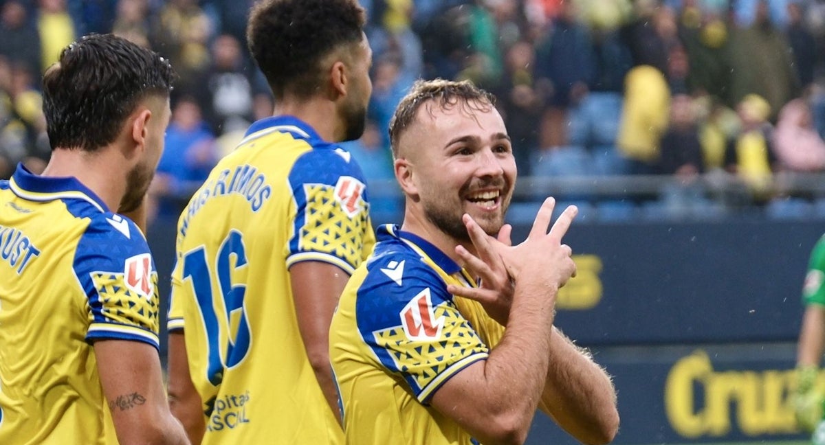 Ontiveros, con el Cádiz.