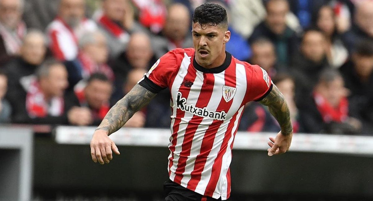 Ander Capa, en un partido con el Athletic.