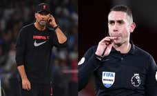 Suspendido un árbitro de la Premier por llamar “gilipollas” y “arrogante” a Klopp