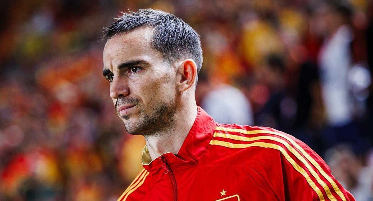 Fabián, antes del España-Dinamarca del último parón.
