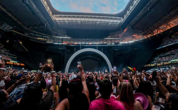 Un concierto en el nuevo Bernabéu. EFE