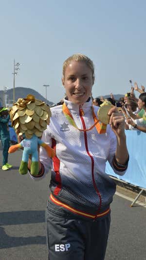 Elena Congost, campeona paralímpica en maratón en Río 2016. CPE