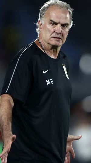 Bielsa durante el encuentro. Reuters