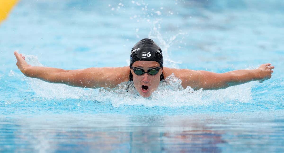 Mireia Belmonte durante los Campeonatos de Europa celebrados en Roma.