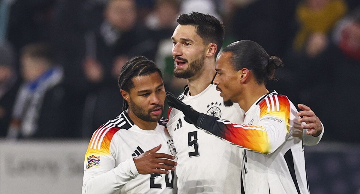 Alemania celebra uno de sus goles ante Bosnia.