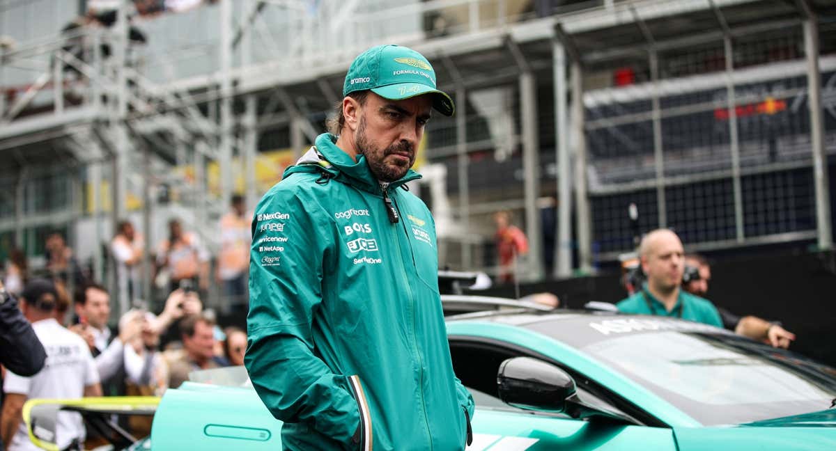Alonso, pensativo en Brasil.